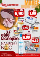 CBA Komfos leták  s platnosťou 5. 3. - 18. 3. 2026 Super ceny