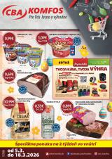 CBA Komfos leták  s platnosťou 5. 3. - 18. 3. 2026 