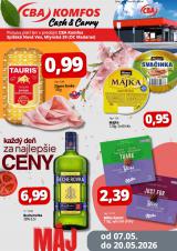 1. strana letáka CBA Komfos 7. 5. - 20. 5. 2026 Cash&Carry - Spišská Nová Ves