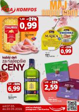 1. strana letáka CBA Komfos 7. 5. - 20. 5. 2026 Maloobchod - Super ceny