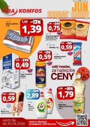 CBA Komfos leták  s platnosťou 3. 8. - 31. 8. 2026 