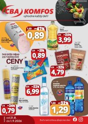 CBA Komfos leták  s platnosťou 20. 8. - 26. 8. 2026 