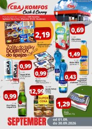 CBA Komfos leták  s platnosťou 1. 9. - 30. 9. 2026 Cash&Carry
